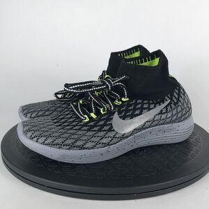 Nike LunarEpic Flyknit Shield H20 Black Running Shoes 849665-001 Womens Size 6.5